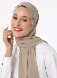 Şifon Şal - Soft Bej