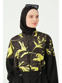 Soft Desenli Oversize Uzun Tesettür Mayo