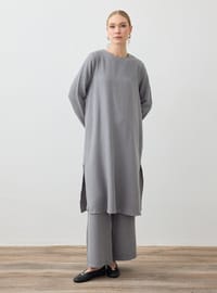 Aerobin Basic Tunik Pantolon Takım Gri