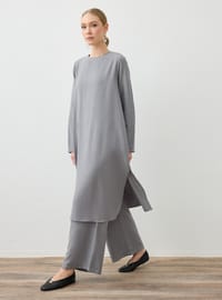 Aerobin Basic Tunik Pantolon Takım Gri