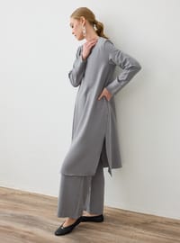 Aerobin Basic Tunik Pantolon Takım Gri
