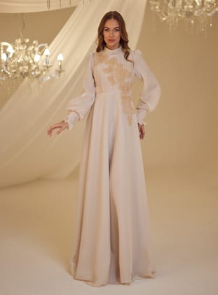 NİL ABİYE -Vizon- Burak Baran Fashion