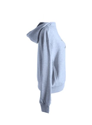 Yüksek Yaka Kapüşonlu Cepli Oversize Hoodie Sweatshirt