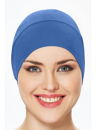 Havuz Deniz Düz Bone R-999-B Mavi05
