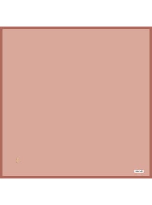 Düz Renk Black Seri Twill Eşarp Askısı ile Birlikte 90x90 cm Mercan