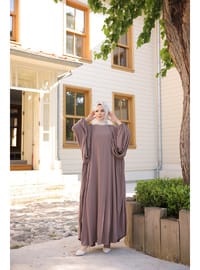 Firuze Elbise 8008 Vizon