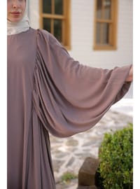 Firuze Elbise 8008 Vizon