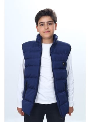 Toontoy Erkek Çocuk Göğsü Armalı Şişme Yelek Lacivert
