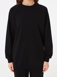 Reglan Kollu Spor Basic Eşofman Takım - Siyah - Benin