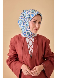 İpek Eşarp 90x90cm Çok Renkli