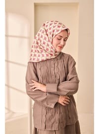 İpek Eşarp Twill 90x90 Çok Renkli