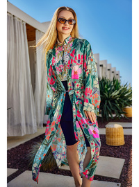 Yeşil Pareo Kimono