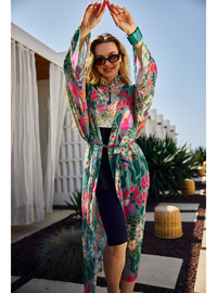 Yeşil Pareo Kimono