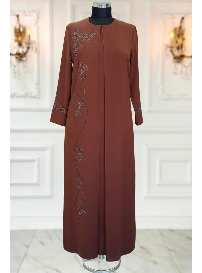 Abiye Elbise 145 cm Kahverengi