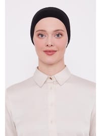Silikonlu Kaymaz Spor Saç Bandana Bone Siyah