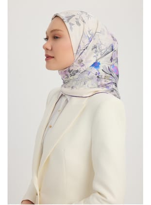 Pastoral - Mürdüm - %100 İpek Twill Eşarp - Schaless