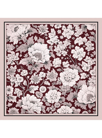 İpek Twill Eşarp Bordo