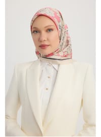 İpek Twill Eşarp 90x90 Pudra