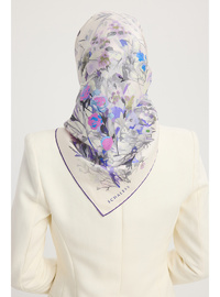 İpek Twill Eşarp Mürdüm