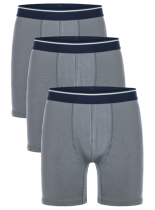 3 lü Erkek Pamuklu Likralı Esnek Uzun Boxer Seti 4197