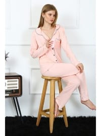 Kadın Penye Uzun Kol Pijama Takımı