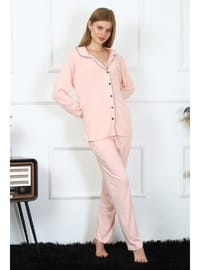 Kadın Penye Uzun Kol Pijama Takımı