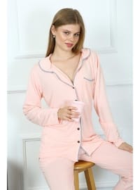 Kadın Penye Uzun Kol Pijama Takımı