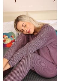 Akbeniz Kadın Uzun Kol Penye Pijama Takım 4172