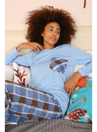 Akbeniz Kadın Uzun Kol Penye Pijama Takımı