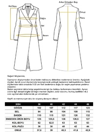 Kruvaze Kaban 125 cm Mürdüm