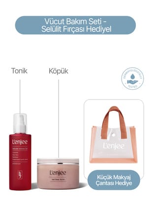 Arındırıcı ve Nemlendirici Vücut Bakım Seti - Lenjee