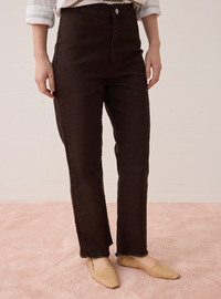 Streç Kumaşlı Basic Denim Pantolon Kahverengi