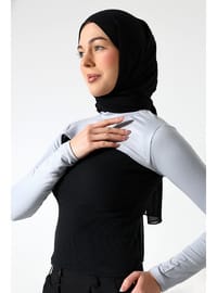 Balıkçı Yaka Boyunluklu Kolluk Gri