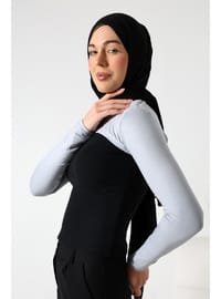 Balıkçı Yaka Boyunluklu Kolluk Gri
