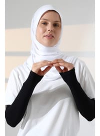 Penye Tesettür Kolluk Siyah