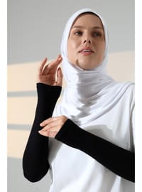Penye Tesettür Kolluk Siyah