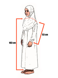 Kız Çocuk Başörtülü Tek Parça Namaz Elbisesi Gül Kurusu