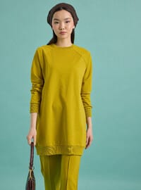 Basic İkili Eşofman Takımı Yağ Yeşili Benin