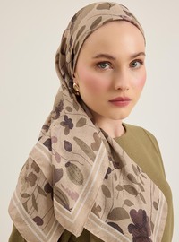 Çiçek Desenli Soft Eşarp Tuva