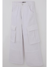Kız Çocuk Gabardin Kargo Pantolon