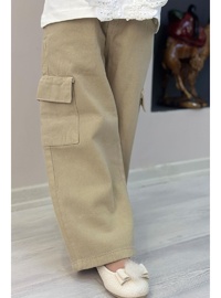 Kız Çocuk Kargo Cep Gabardin Pantolon