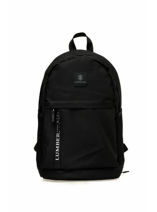 Lumberjack Olıver Sıyah Unisex Sırt Çantası Okul Çantası Laptop Bölmeli
