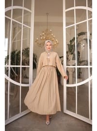 Kimono Üst Etek Takım Bitter Çikolata