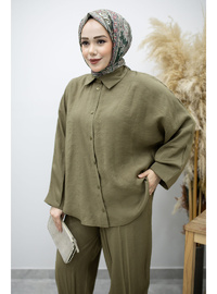 Oversize İkili Takım TSD260190 Haki