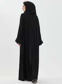 Zalina Şal Abaya Takım Siyah