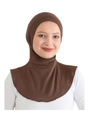 Pratik Hijab Spor Bone Kahverengi