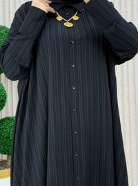Tesettür Tunik Pantolon Takım - Siyah
