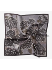 Twill İpek Bloom Eşarp Koyu Yeşil 90x90