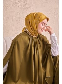 Twill İpek Eşarp Line Sarı