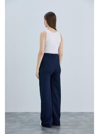 Hamile Bol Paça Pantolon Lacivert